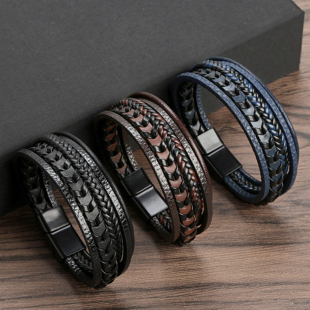 MONTAGUE YORK | LUXURY LEATHER MEN'S BRACELET