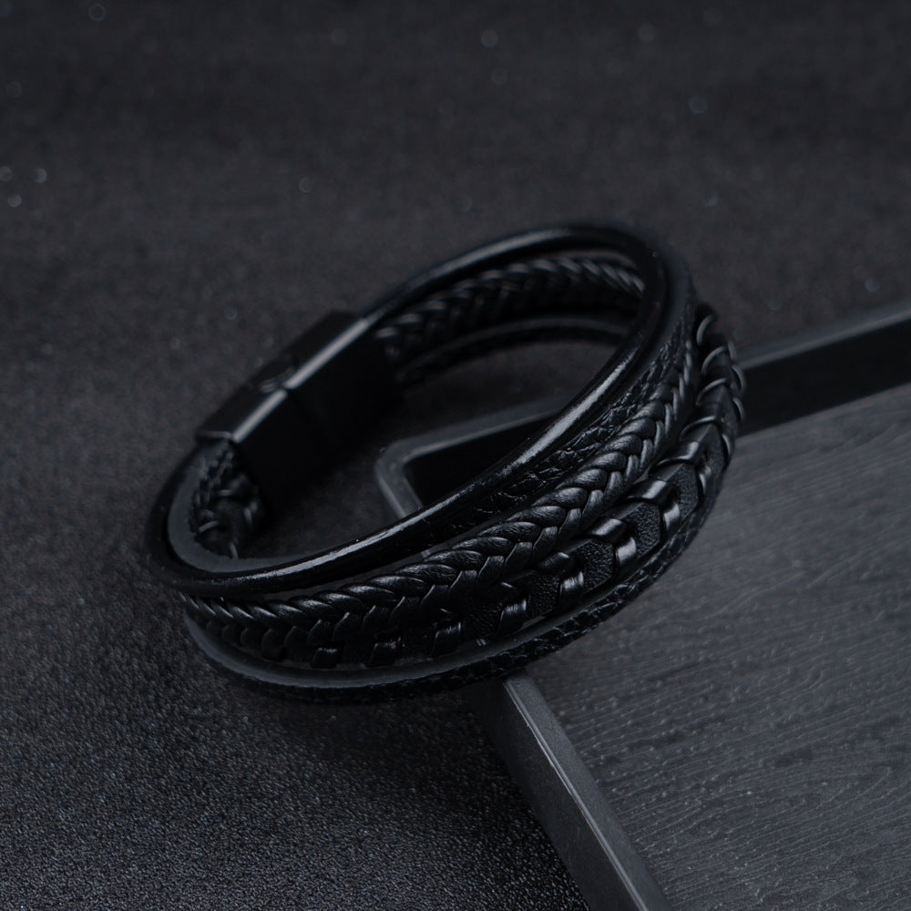 MONTAGUE YORK | LUXURY LEATHER MEN'S BRACELET