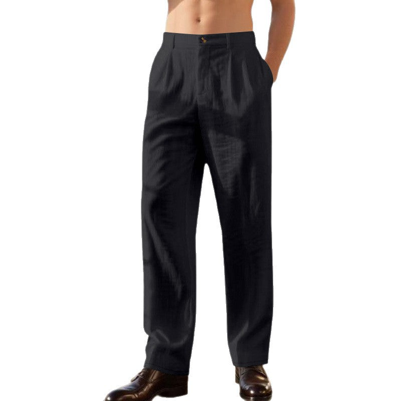 LORENZO | WIDE-LEG LINEN PANTS