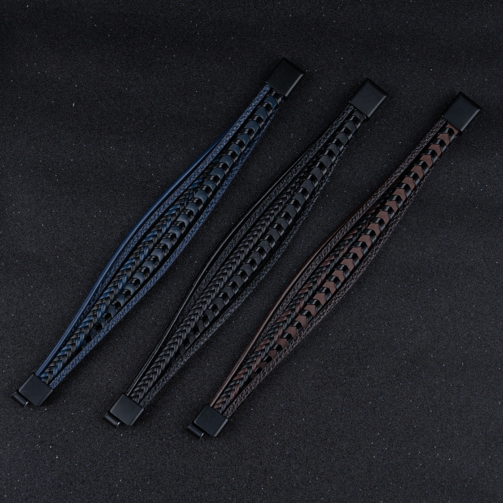 MONTAGUE YORK | LUXURY LEATHER MEN'S BRACELET