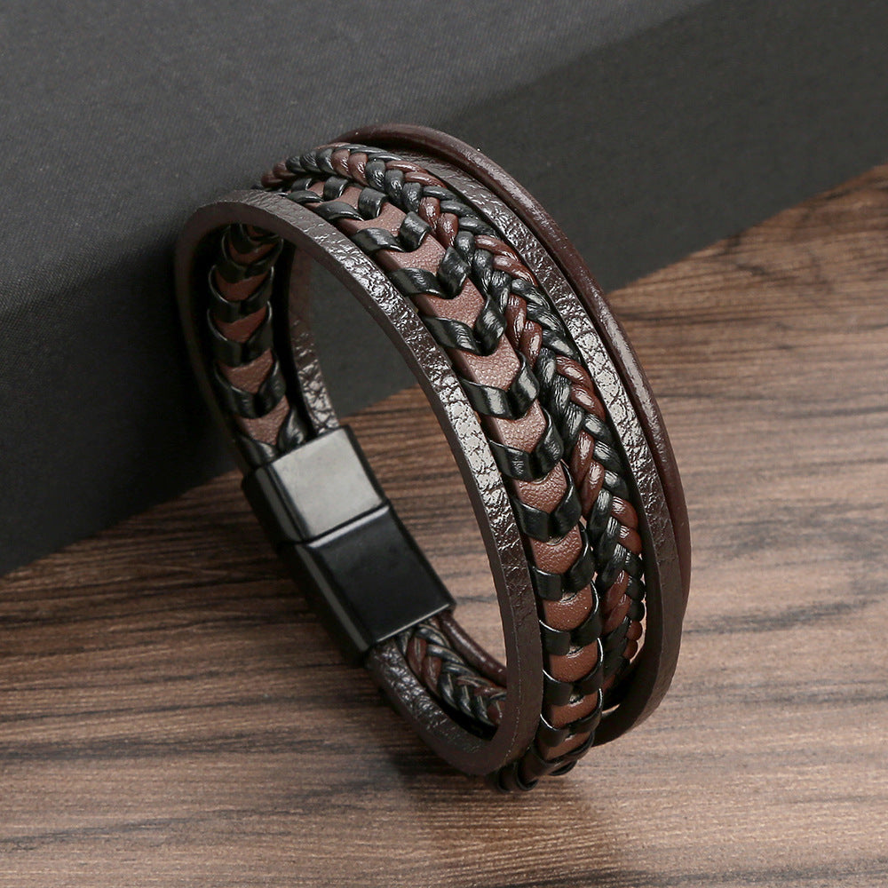 MONTAGUE YORK | LUXURY LEATHER MEN'S BRACELET