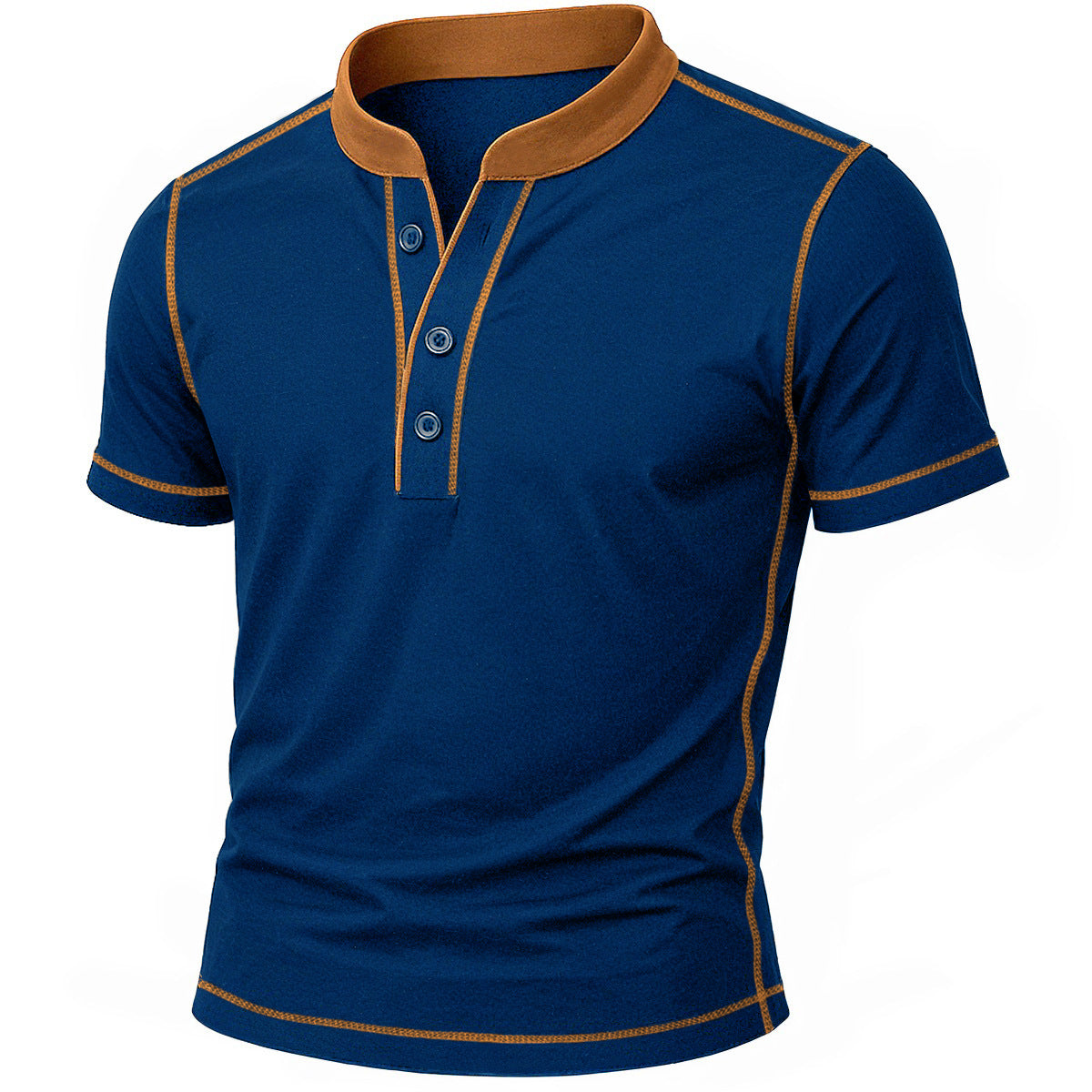 OLIVIER | HENLEY SHIRT WITH EMBER EDGE