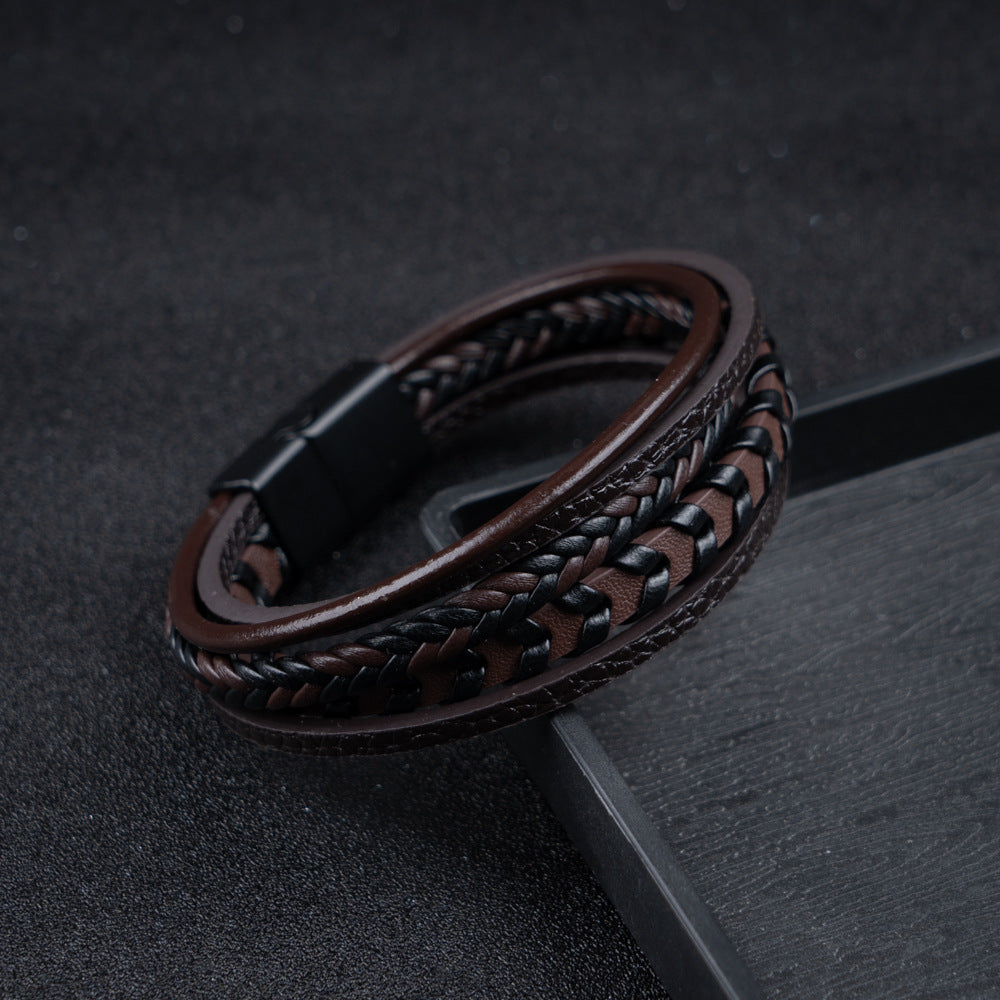 MONTAGUE YORK | LUXURY LEATHER MEN'S BRACELET