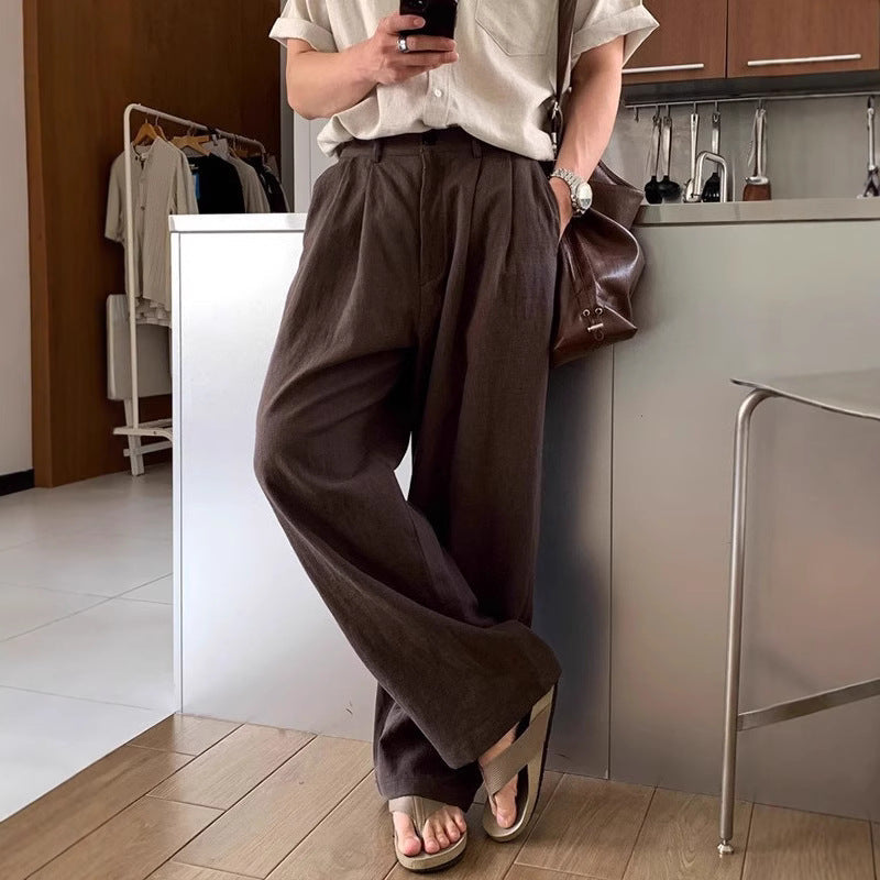 LOUIS | WIDE-LEG LINEN PANTS