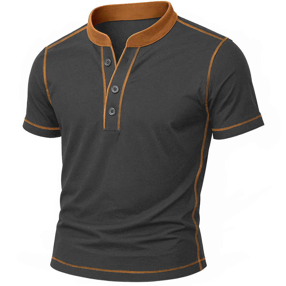 OLIVIER | HENLEY SHIRT WITH EMBER EDGE