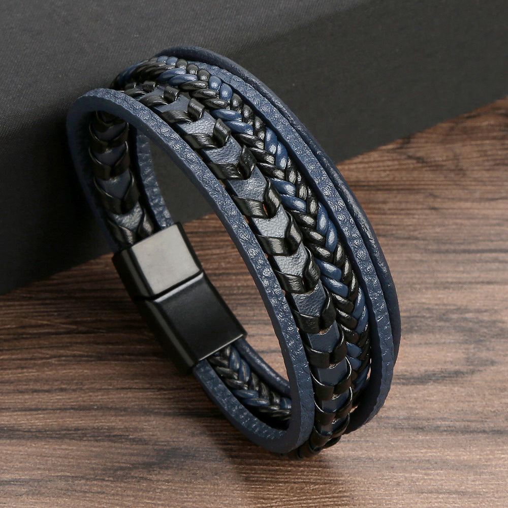 MONTAGUE YORK | LUXURY LEATHER MEN'S BRACELET
