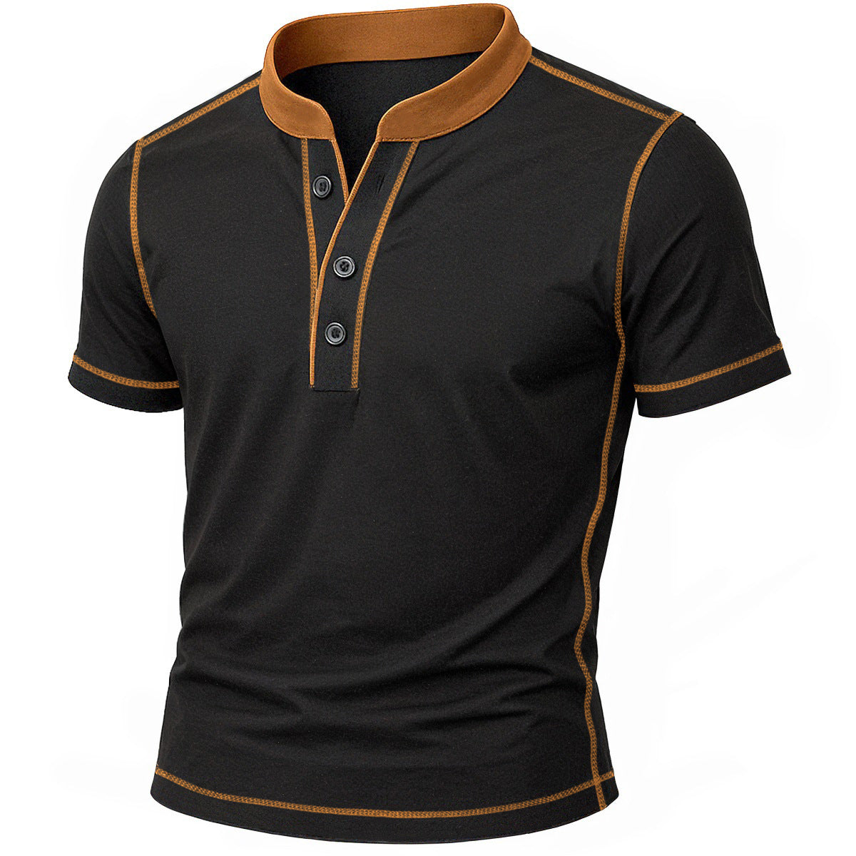 OLIVIER | HENLEY SHIRT WITH EMBER EDGE