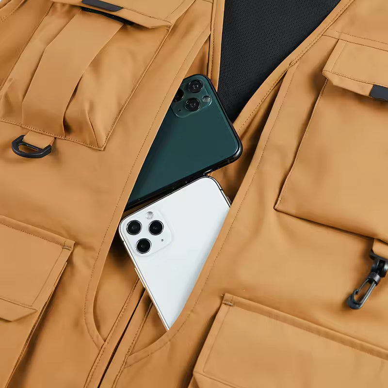 BREATHABLE MULTI-POCKET CARGO VEST