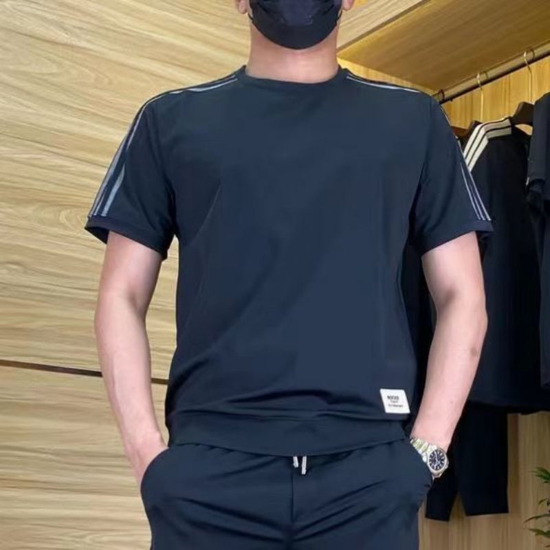 MONTAGUE YORK | MEN'S SUIT IN LUXURY MATERIAL WITH ELASTIC