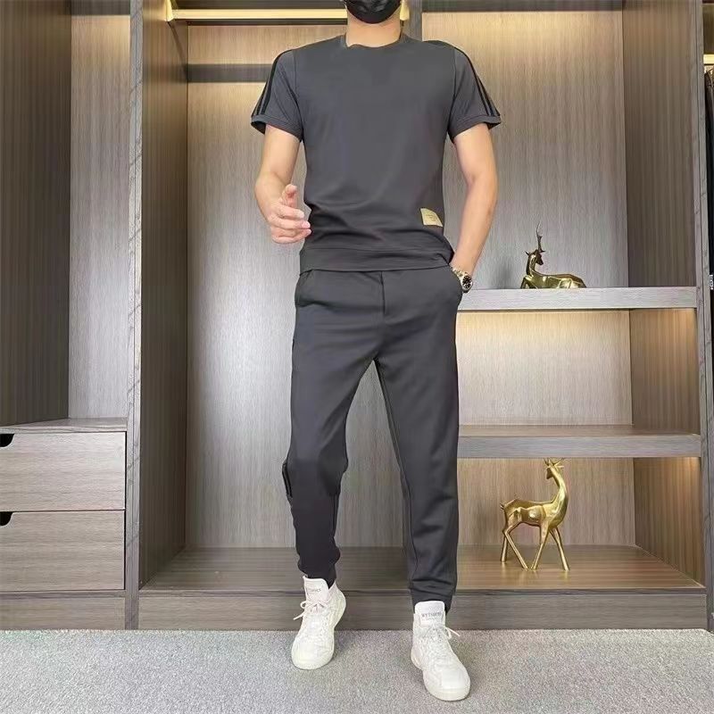 MONTAGUE YORK | MEN'S SUIT IN LUXURY MATERIAL WITH ELASTIC